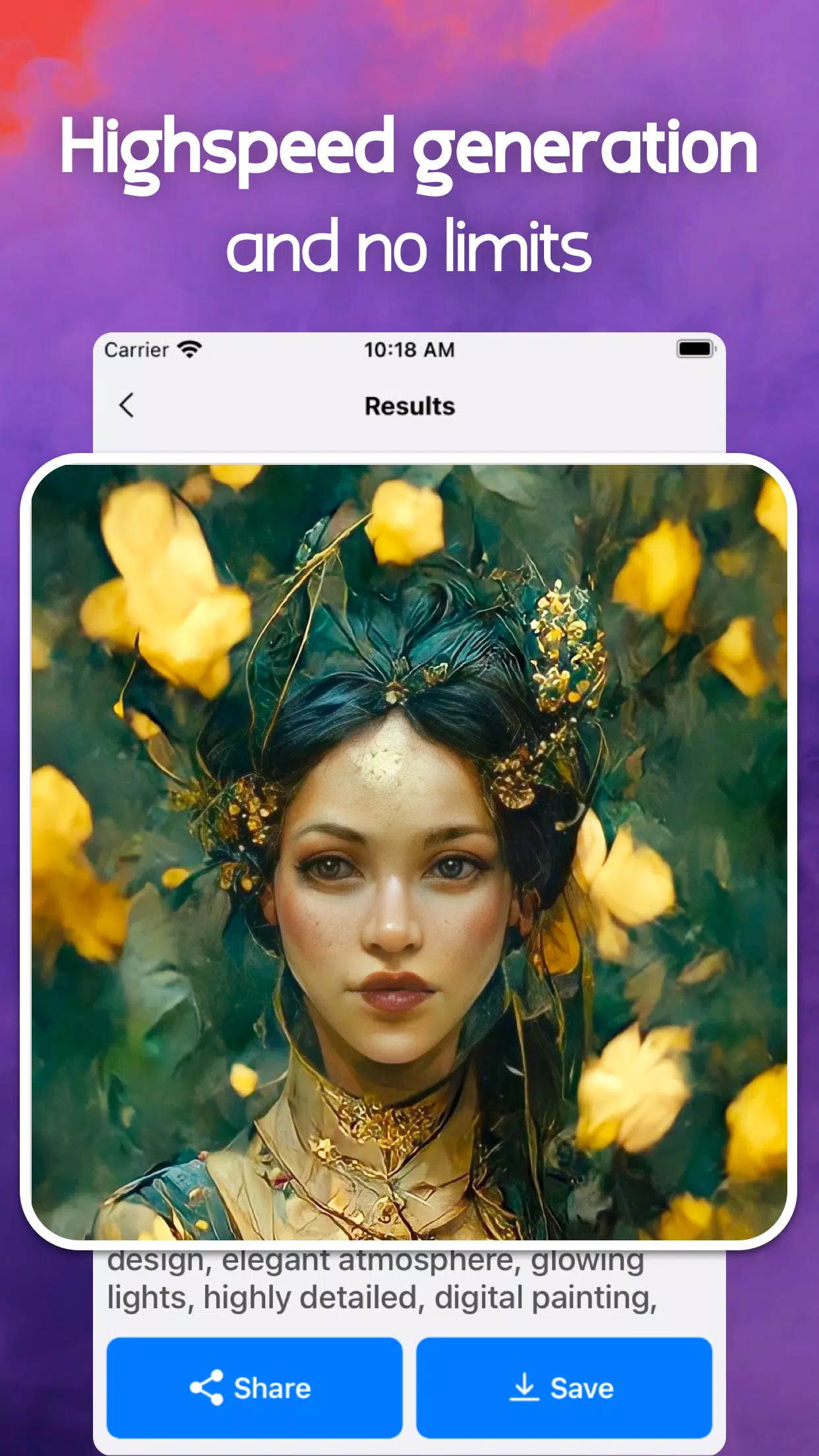 AI Generated Art Generator स्क्रीनशॉट 0