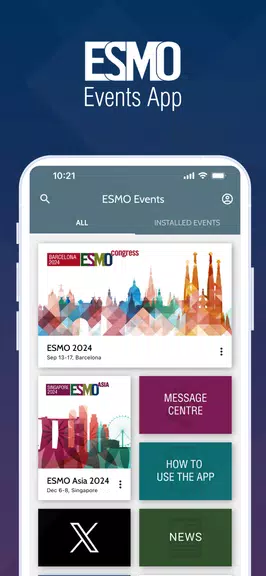 ESMO Events ภาพหน้าจอ 0
