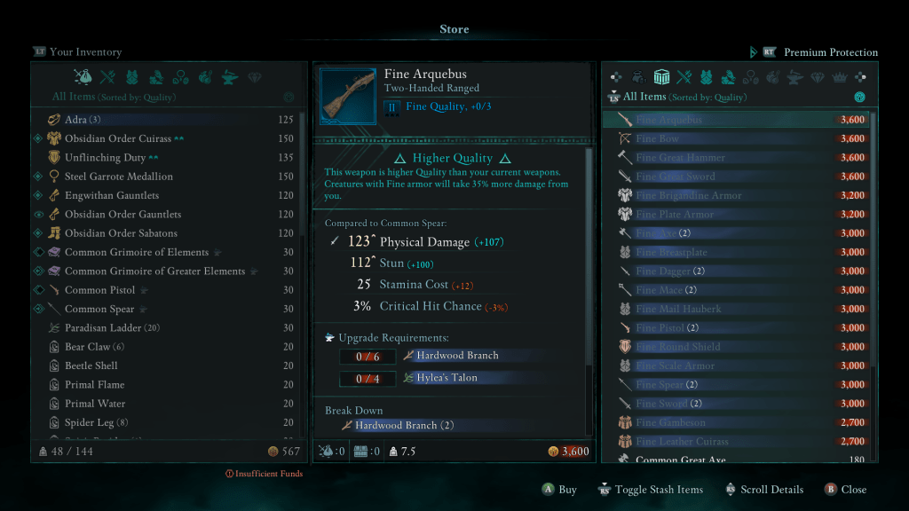 Fine (II) Gear in Avowed