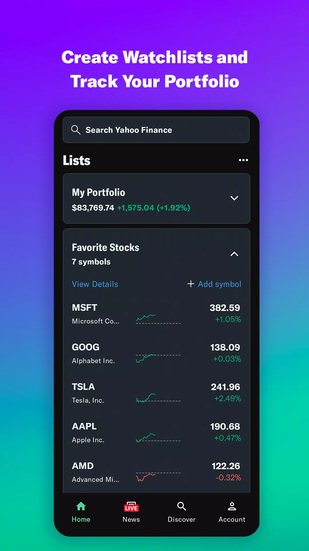 Yahoo Finanzen Screenshot 3