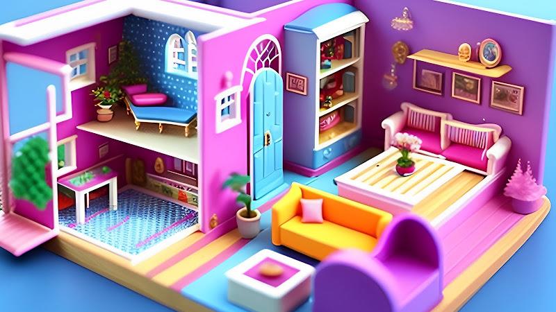 Doll House Design Doll Games स्क्रीनशॉट 2