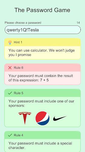 The Password Game Tangkapan skrin 2