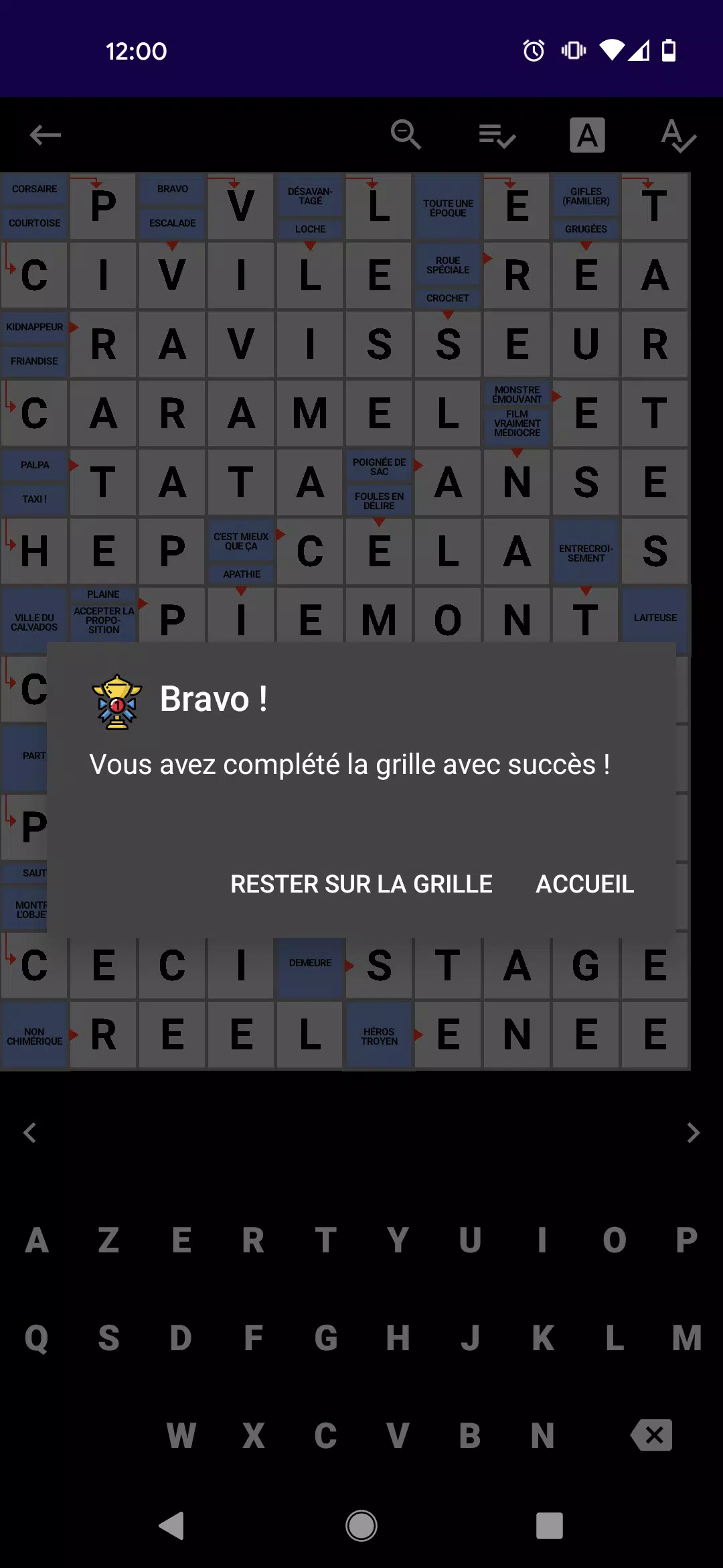 Mots Fléchés Français应用截图第2张