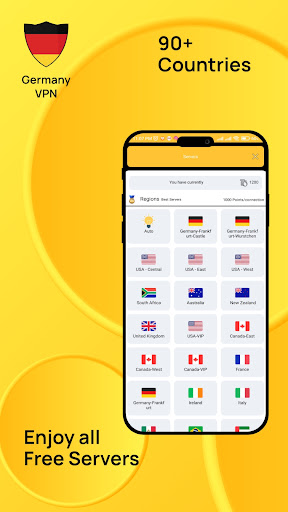 Germany VPN Get German IP ဖန်သားပြင်ဓာတ်ပုံ 1