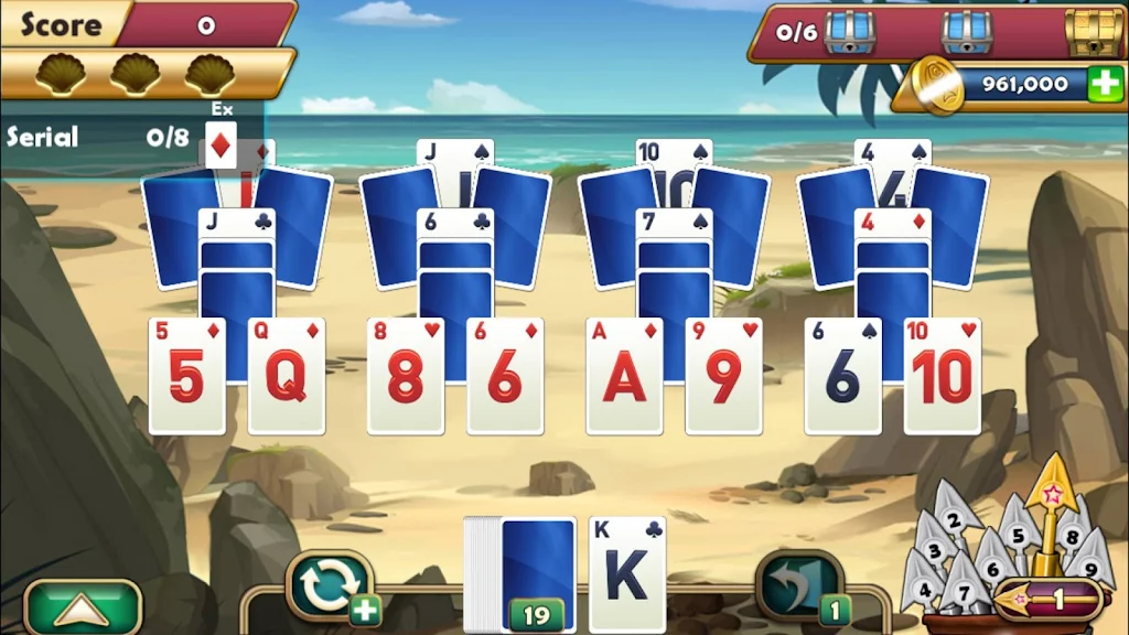 Schermata Seagirt Solitaire 0