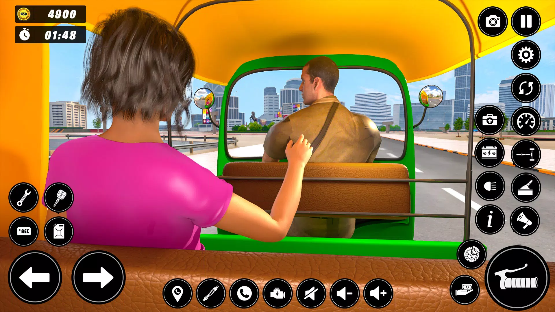 Auto Tuk Tuk Rickshaw Game ภาพหน้าจอ 3