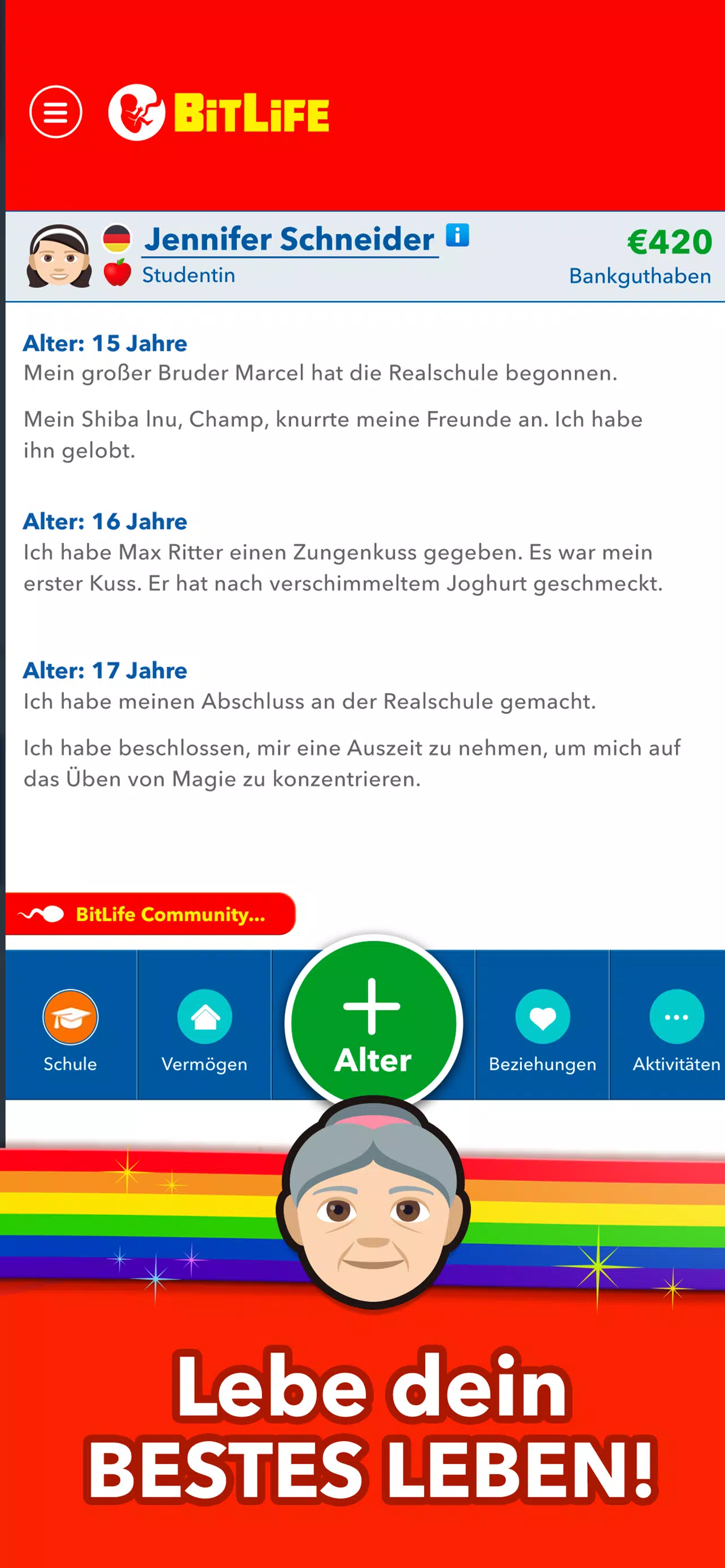 BitLife DE - Lebenssimulation スクリーンショット 3