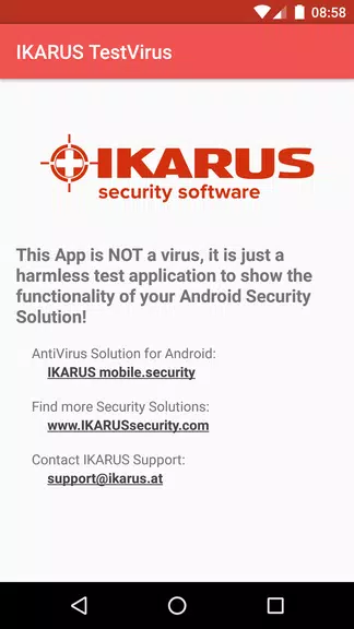 IKARUS TestVirus 스크린샷 0