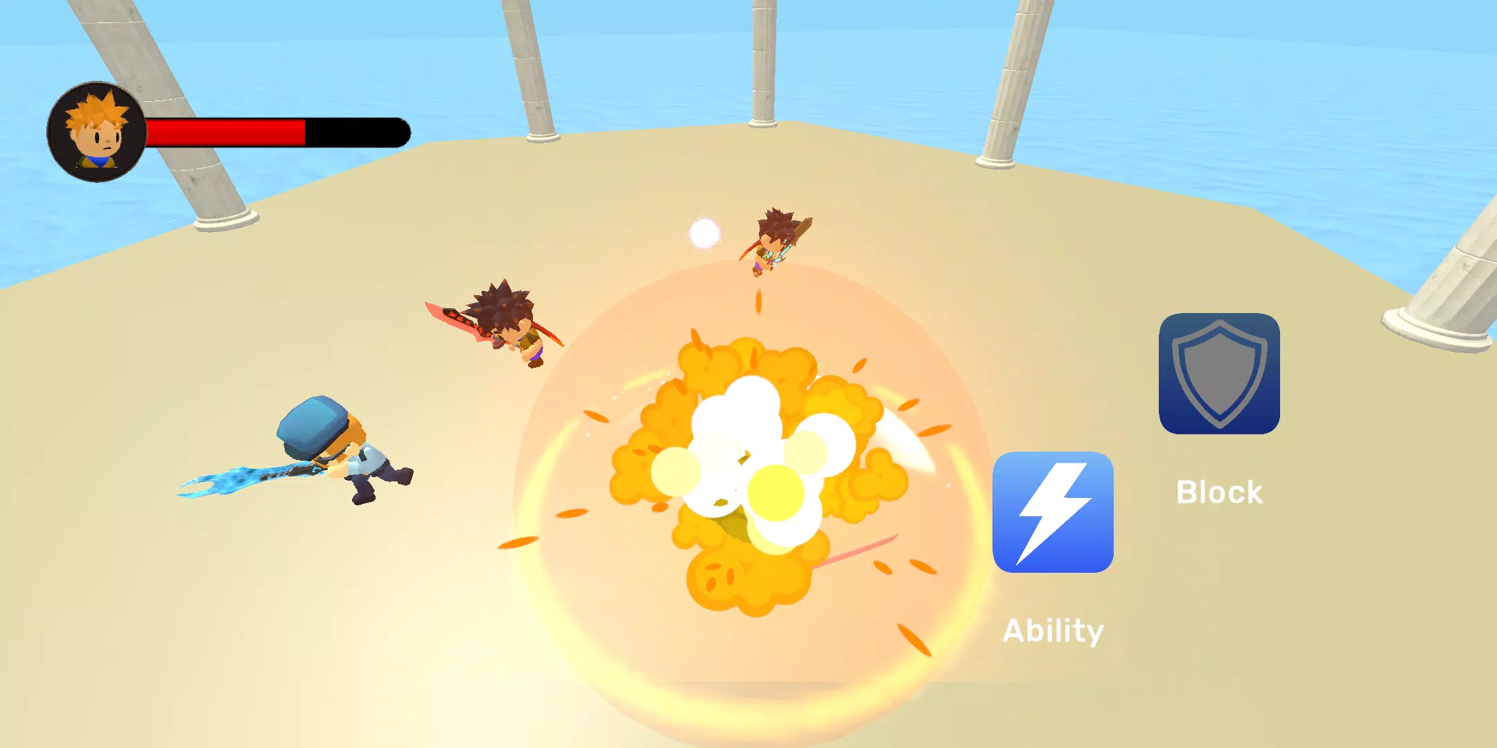 Blade Ball Dodgeball Battle Captura de tela 1