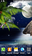 Tropical Night Live Wallpaper Captura de tela 2