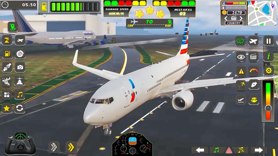 Real Flight Sim Airplane Games ภาพหน้าจอ 0