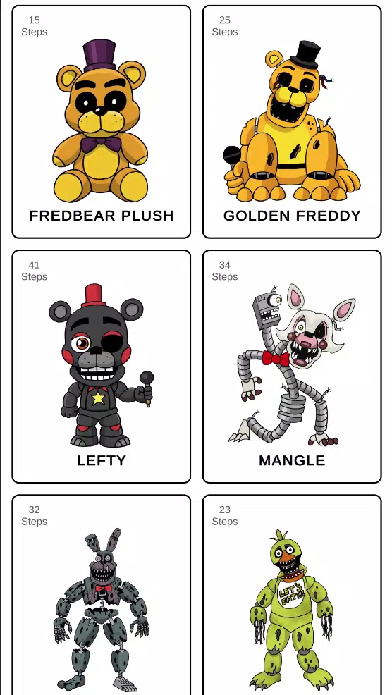 How to draw fnaffs Tangkapan skrin 2
