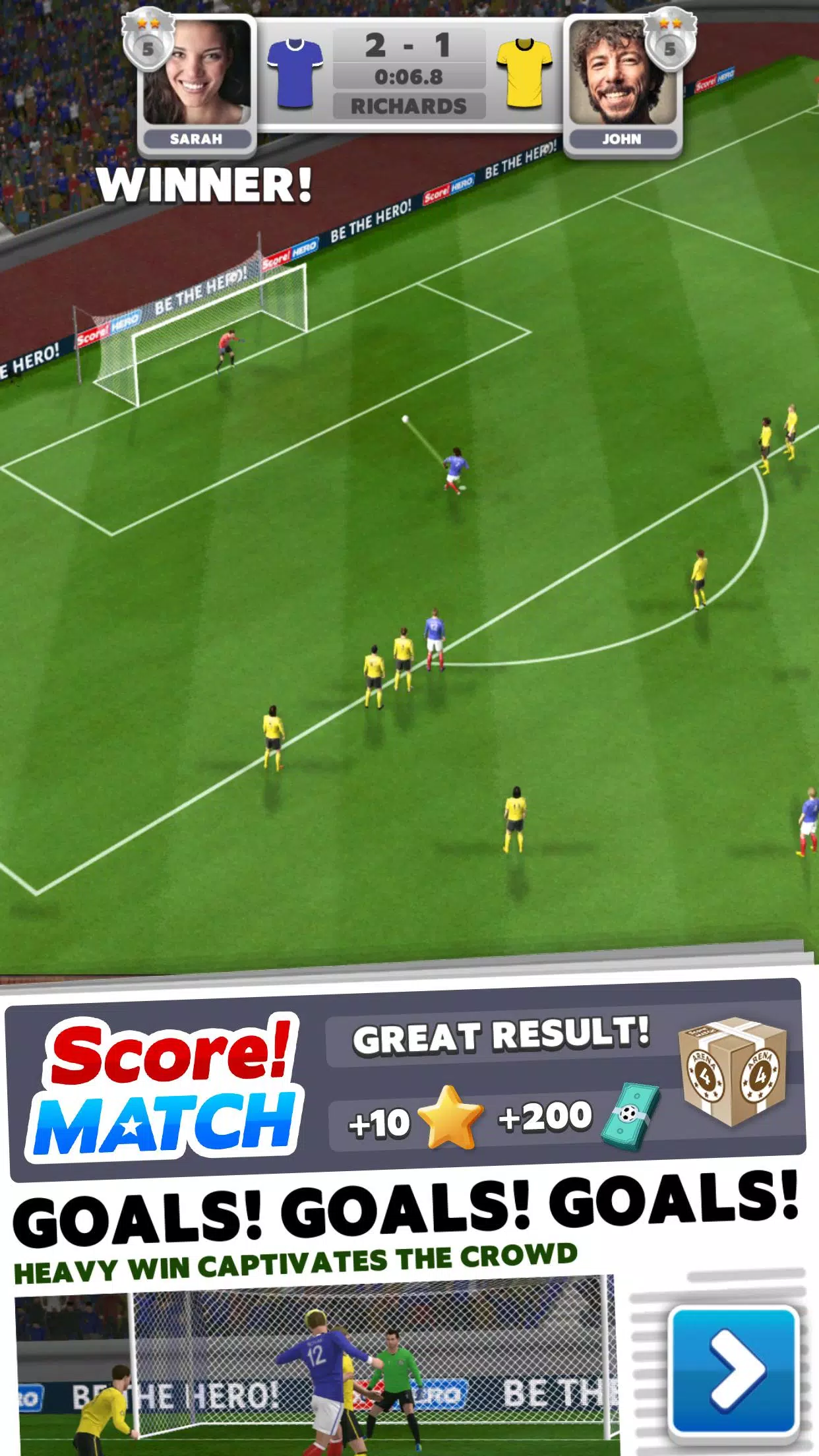 Schermata Score! Match 0
