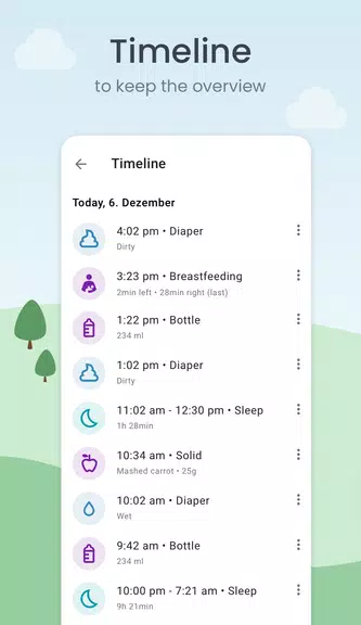 Baby Tracker: Sleep & Feeding 스크린샷 2
