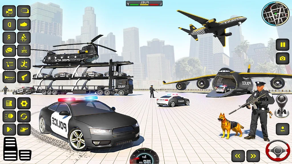 Police Truck Transport Game Captura de pantalla 1