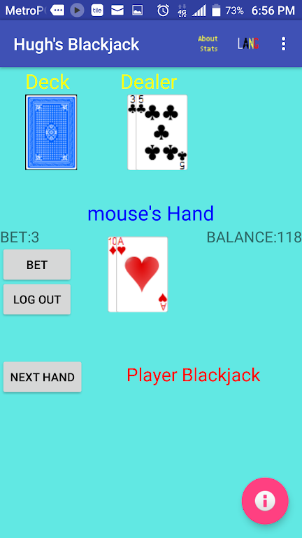 Hugh’s Blackjack Screenshot 3