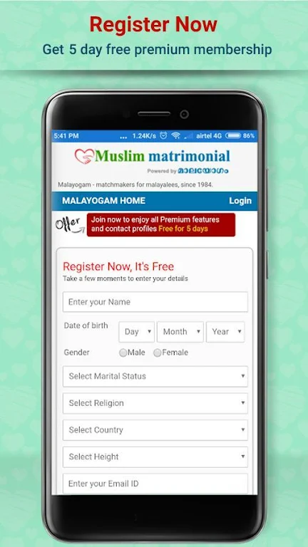 Muslim matrimonial - Malayogam Ảnh chụp màn hình 1