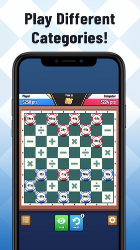 Damath: Math Checkers Capture d'écran 2