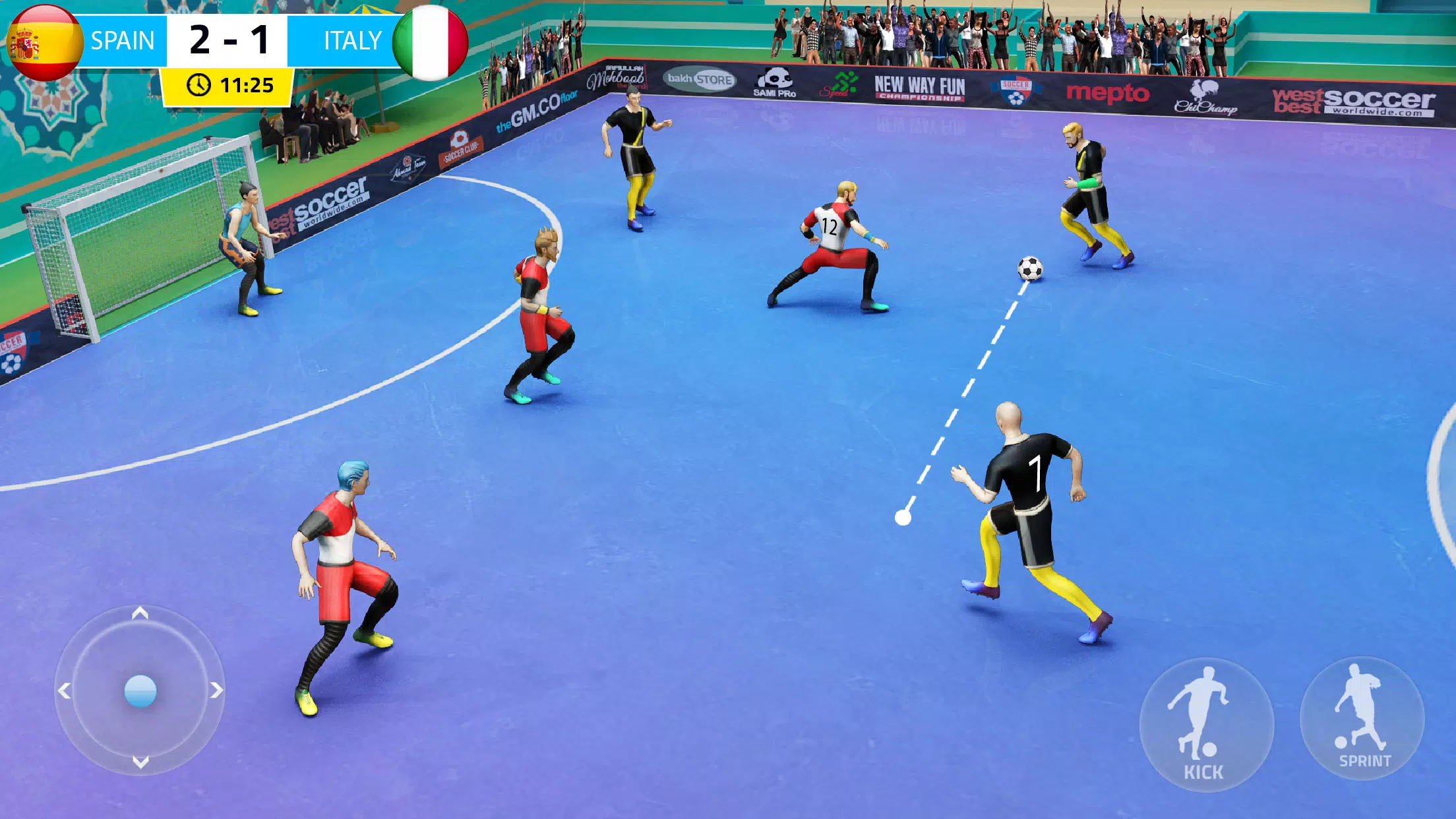 Indoor Futsal: Football Games स्क्रीनशॉट 1