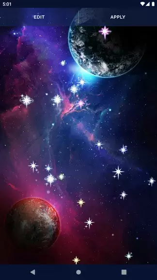 Galaxy Universe Live Wallpaper Tangkapan skrin 3