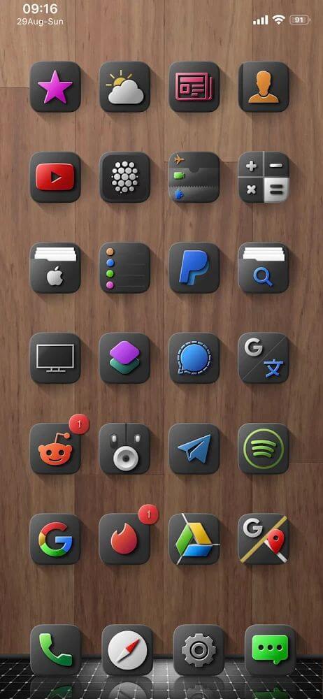 Shiiny Icon Pack Mod Schermafbeelding 2