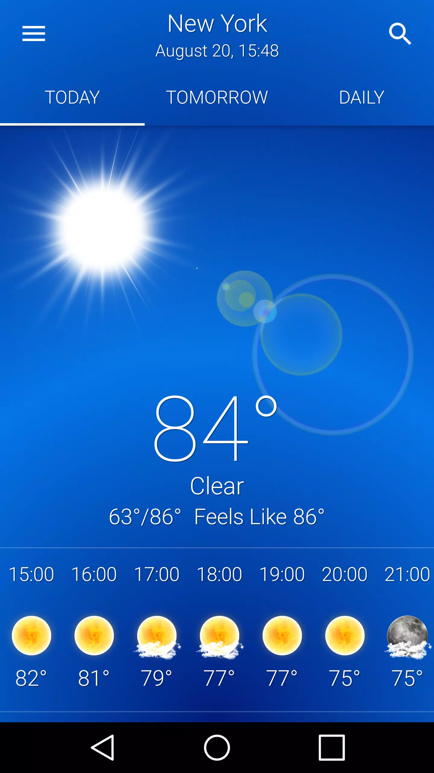 Weather: Clear Skies Captura de tela 0