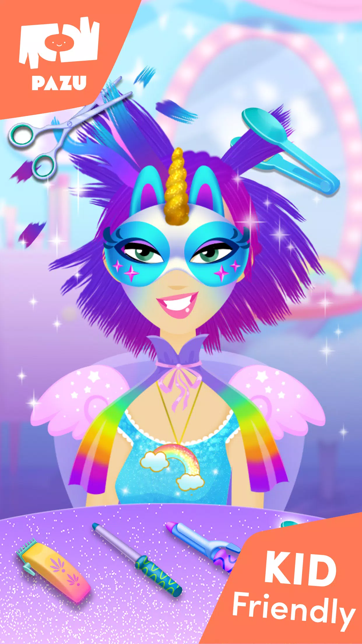 Girls Hair Salon Unicorn Schermafbeelding 2