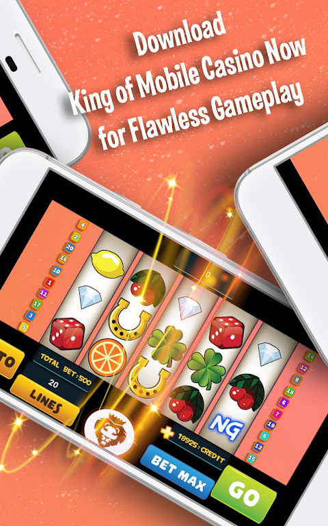 King of Mobile Casino Capture d'écran 1