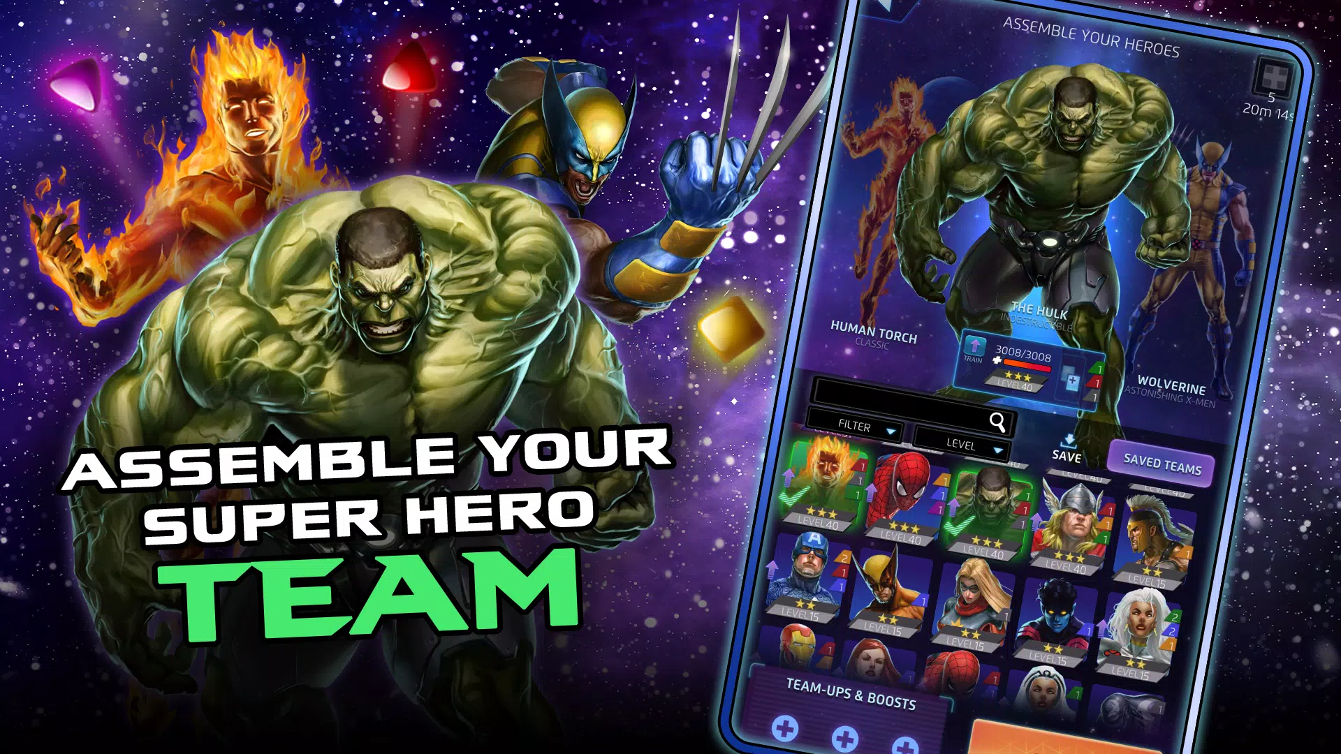 MARVEL Puzzle Quest: Hero RPG Captura de tela 2