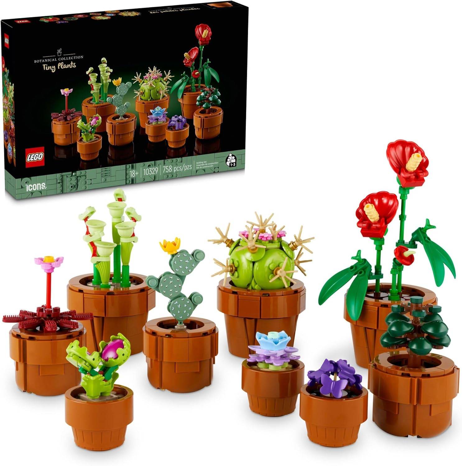 LEGO rose bouquet and hedgehog picnic set