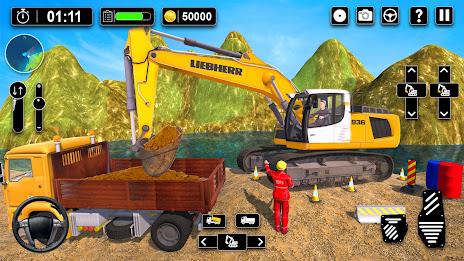 Heavy Sand Excavator 3D Sim Ekran Görüntüsü 0