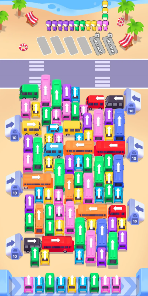 Bus Frenzy : Station Shuffle Скриншот 1