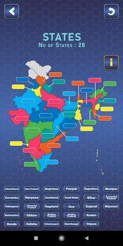 India Mapper-(India Map Game) ภาพหน้าจอ 3