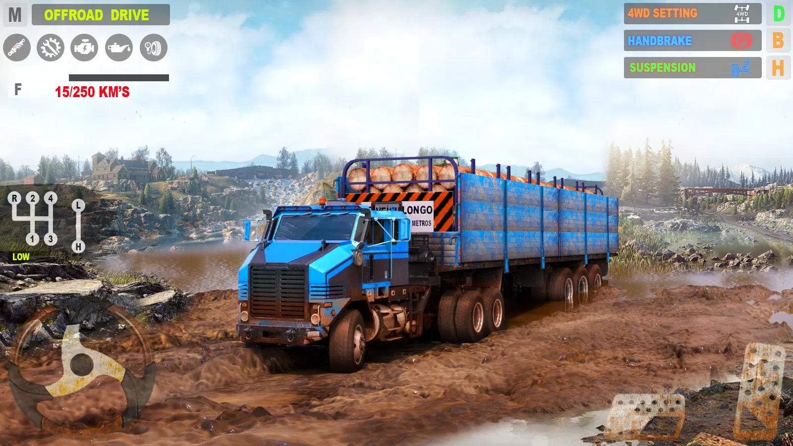 Offroad Mudrunner Games 3D スクリーンショット 1