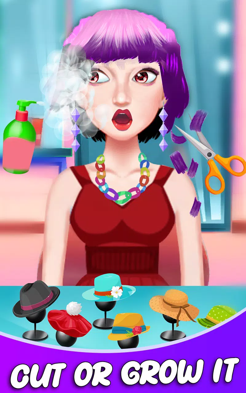 Fashion Girls Hair Salon Games Schermafbeelding 2