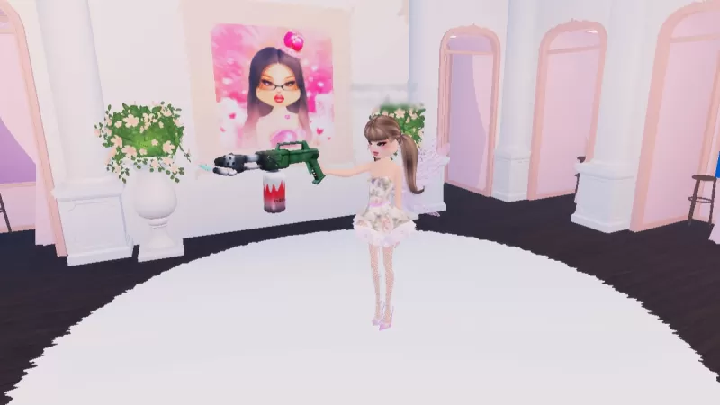 Completed flamethrower quest in Dress To Impress