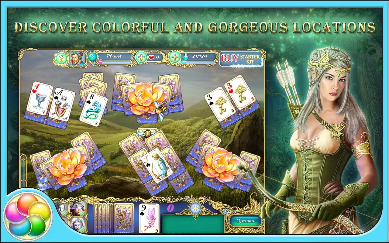 Tri Peaks Emerland Solitaire Screenshot 0