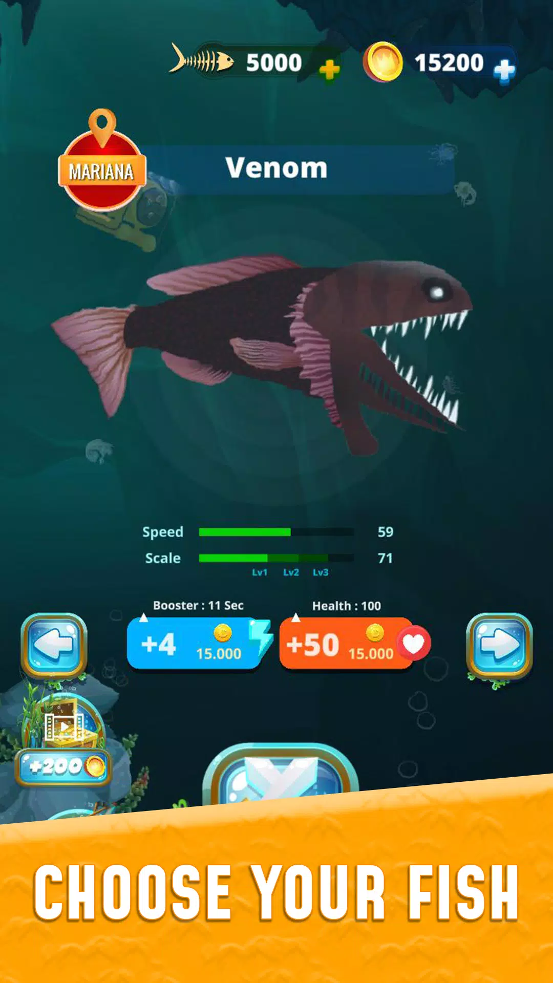 Grow Fish.io : Fish Hunter Captura de pantalla 1
