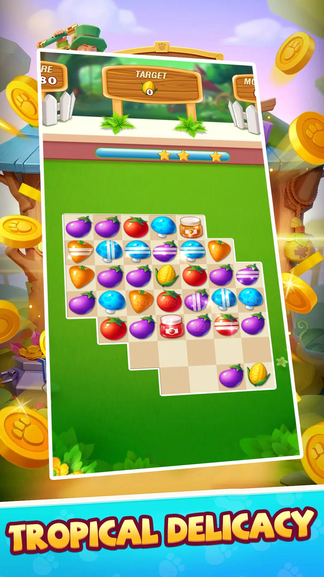 Tropical Match Game Скриншот 0