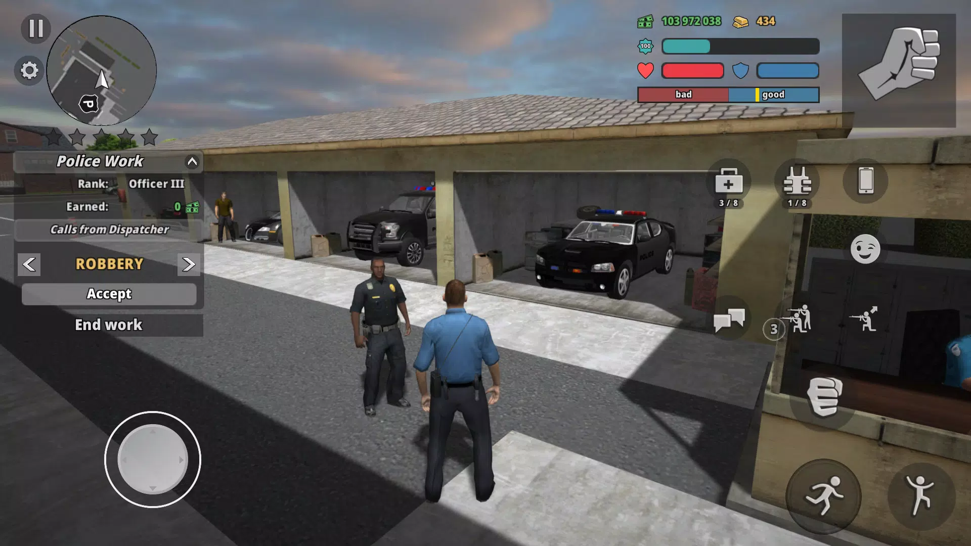 Police Cop Simulator. Gang War Captura de tela 2