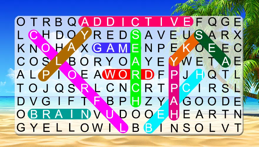 Schermata Word Search : Find Hidden Word 1
