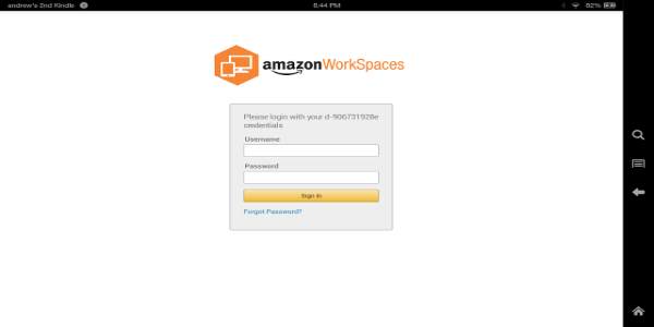 Amazon WorkSpaces应用截图第0张