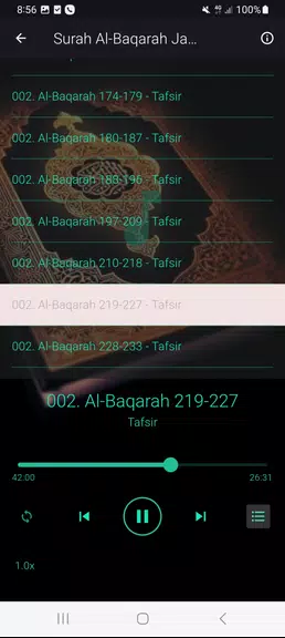 Tafseer Al Baqarah (1 - 286) Captura de pantalla 3