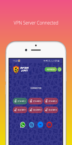 Afra VPN - Fast and Safe Captura de tela 1