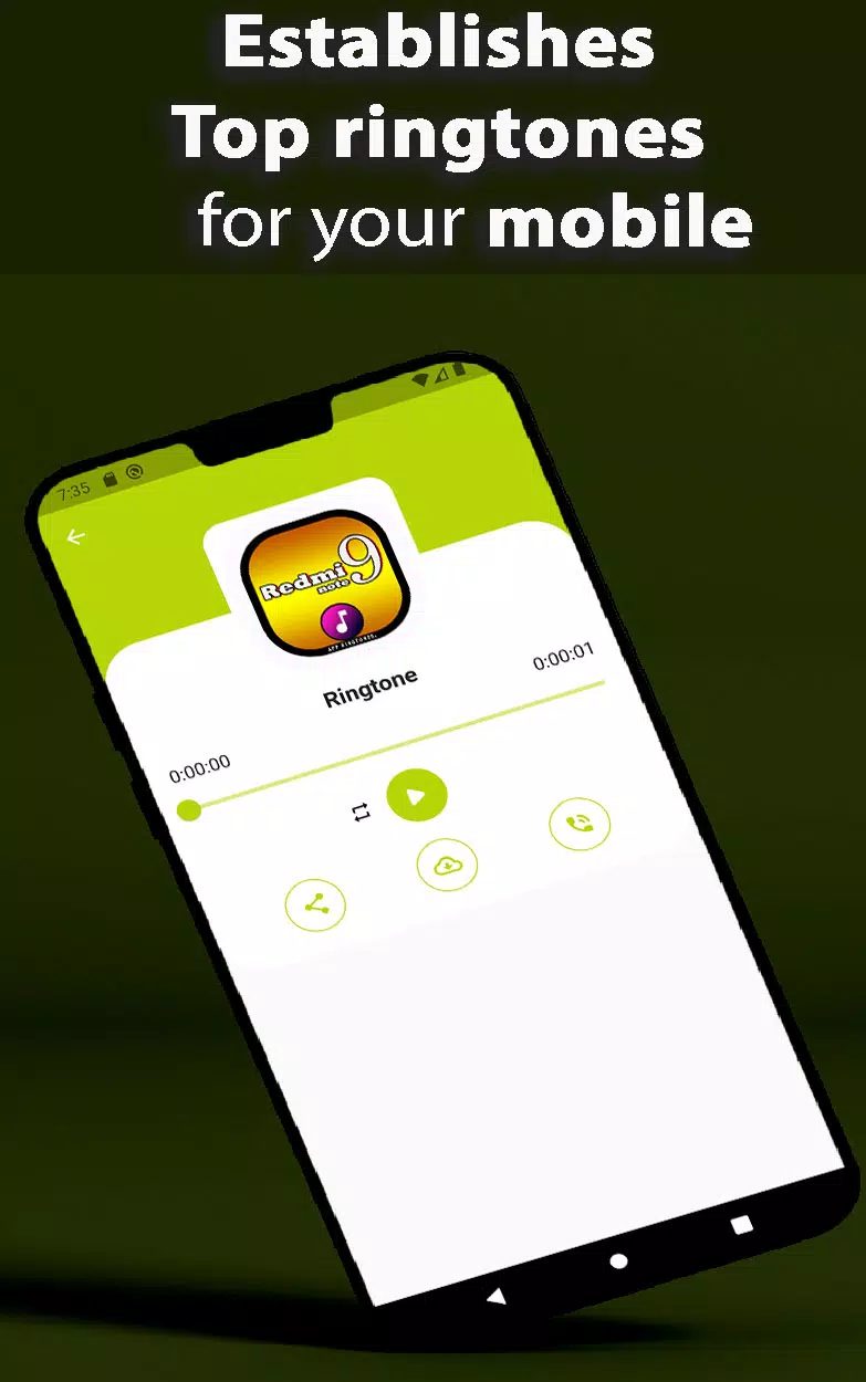 Redmi Note 9 Ringtone App Capture d'écran 3