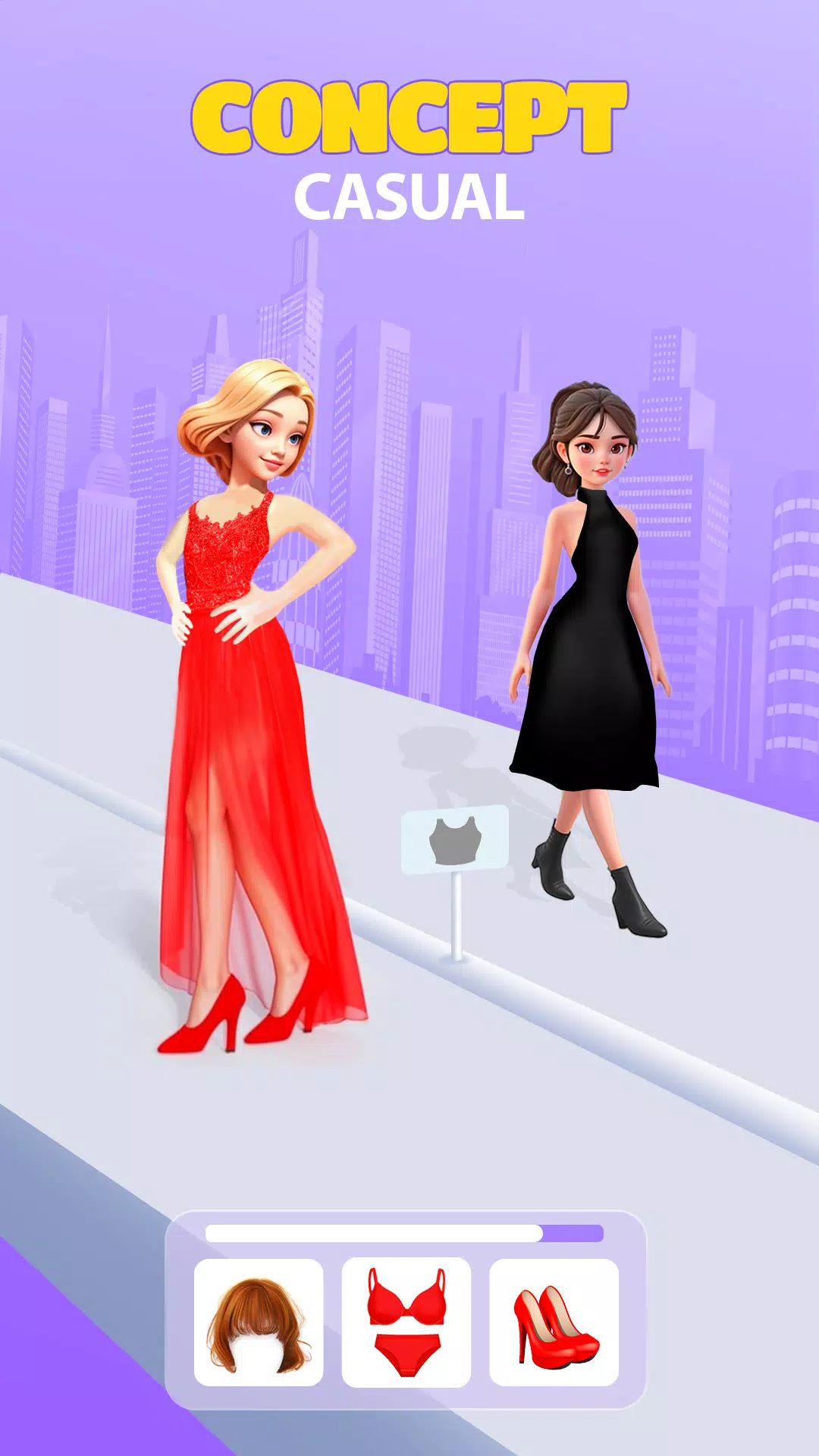 Rampwalk Fashion Game Captura de pantalla 1