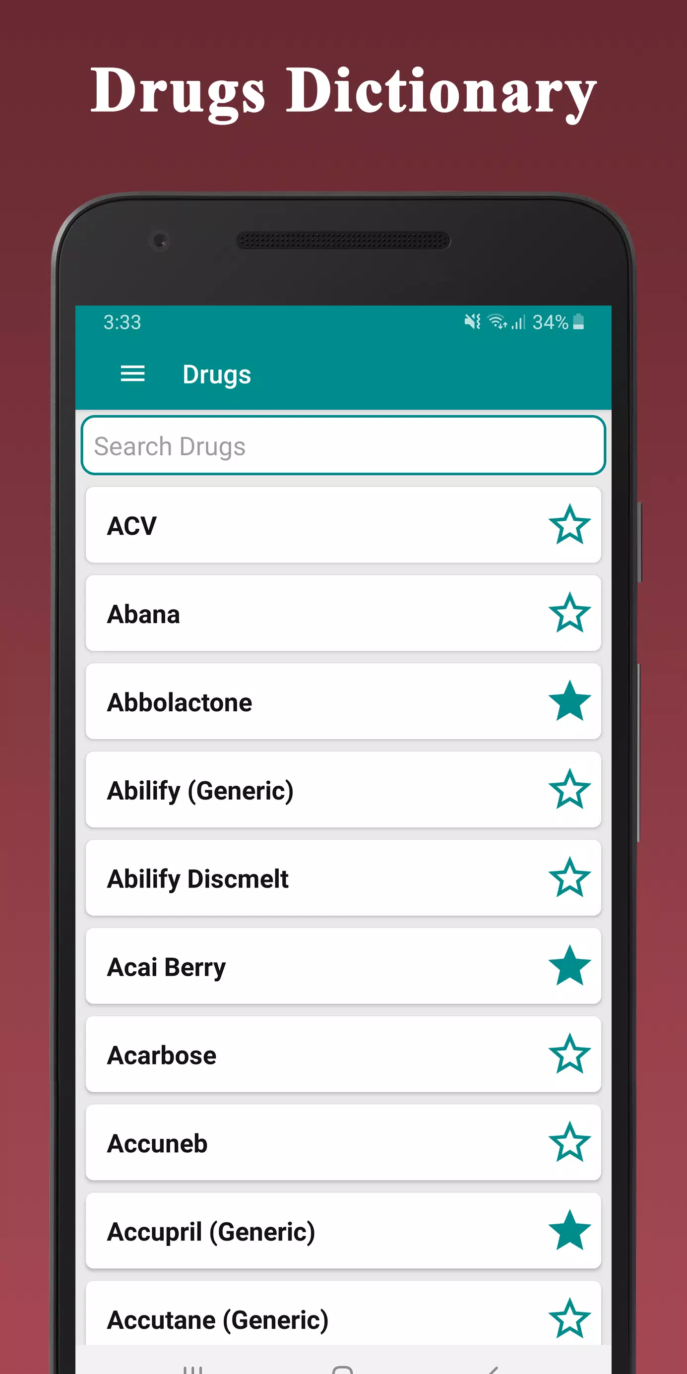 Medical Drugs Dictionary Guide スクリーンショット 0