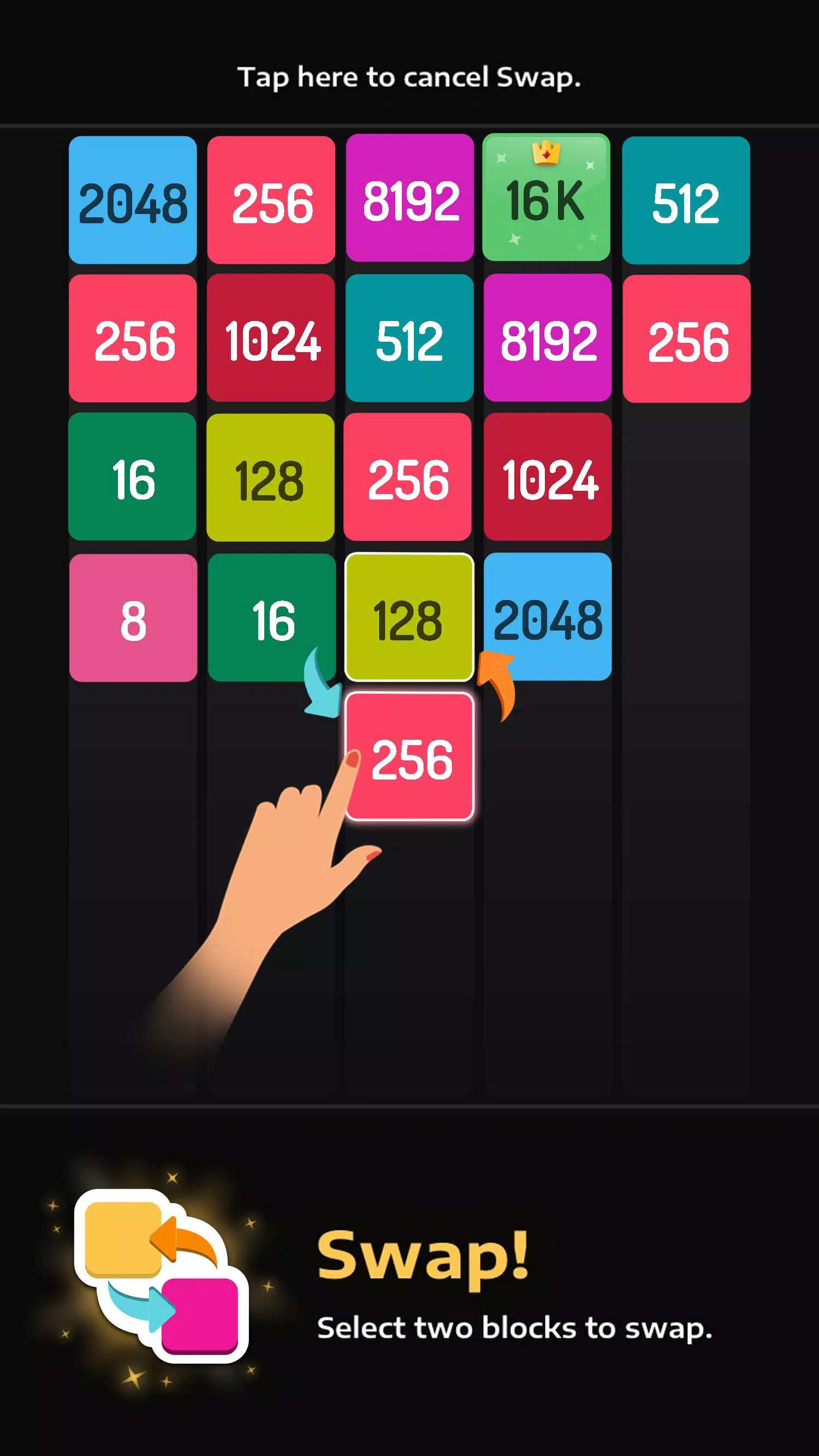 2048 Merge Games - M2 Blocks Screenshot 3