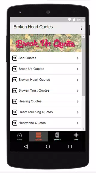 Broken Heart Quotes Ảnh chụp màn hình 1