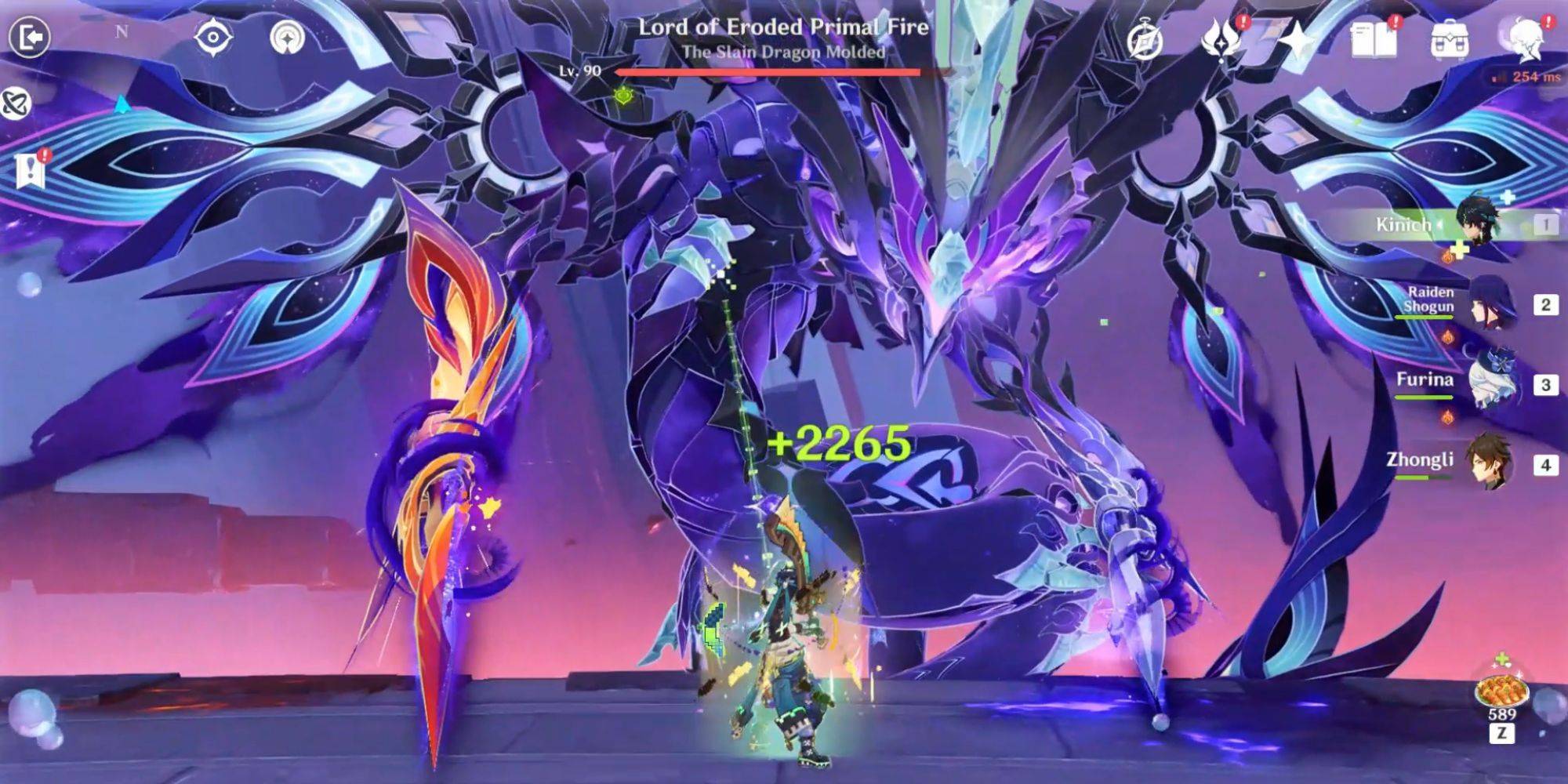 Lord of Eroded Primal Fire in battle